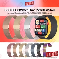 GOOJODOQ Watch Strap, Stainless Steel Milan Loop 22mm 20mm, Magnetic Clasp (for smartwatch FB047, FB