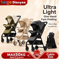 Stroller baby 2 way Foldable plate cabin size Adjustable Travel Trolley Bayi Stroller Max 60kg 宝宝推车