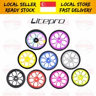 Litepro 82mm 3D Hollow Spider Easywheels Ezywheel Push Wheels For Folding Bike Trifold Bicycle