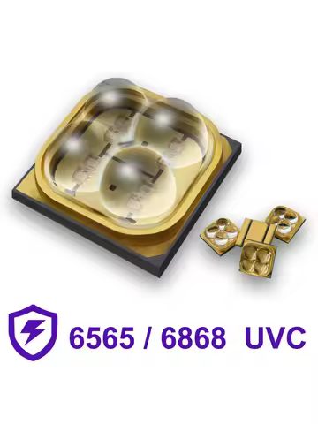 4W 8W UV LED Chip UVC 260nm 275nm 280nm Diodes 6565 6868 SMD 12V 100-260mW Ultraviolet Lamps For Wat