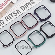 Glass+Case for Apple Watch Series 8 7 SE 6 5 4 Bumper for iWatch 45mm 41mm 40mm 44mm Screen Protector Shell
