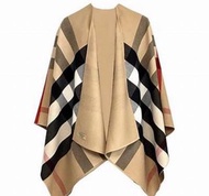 Burberry 羊毛雙面斗篷披肩 Scarf (100% new) 全新