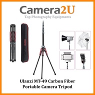 Ulanzi MT-49 1.9M Carbon Fiber Lighting Stand Portable Tripod Light Stand for Light Flash Softbox MT