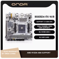 ONDA B550i B450i A520i ITX MOTHERBOARD WHITE AND BLACK MODEL SUPPORT 3RD TO 5TH GEN AMD AM4 RYZEN CPU