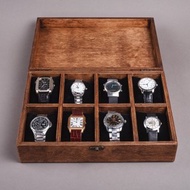 個人化手錶盒，適用於 4、6、8、10 塊手錶 - 訂製男士珠寶收納盒