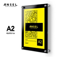 ANSEL Acrylic Wall Frame / Bingkai Foto Dinding Akrilik / A2 Hitam / 2 mm