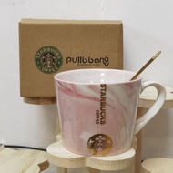 STARBUCKS MUG+SPOON STARBUCKS Marble MUG+SPOON