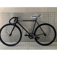 Cranston Single Speed Road Bike. Fixie. Urban City Bicycle. With Brake. Gloss Black