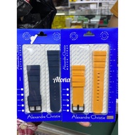 Orii, Original Alexandre Christie Watch Strap, AC Watch Strap Rubber Material Ori Size 24MM