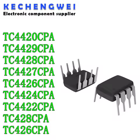 10PCS TC4420CPA DIP-8 MIC4420 TC4420 DIP TC4420EPA TC4429CPA TC4429 TC4428CPA TC4422CPA TC4427CPA TC
