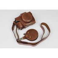 Olympus EP7 Camera Bag Protective Case Genuine Leather Base Half Cover, One Shoulder Digital Leather