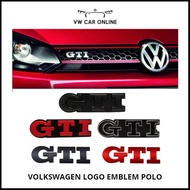 Volkswagen logo Front Grill GTI Logo And Rear GTI Logo For VW Golf MK6 MK7 Polo Jetta Passat