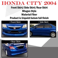 HONDA CITY 2004 MUGEN MG STYLE FULLSET SKIRTING (FRONT SKIRT ,SIDE SKIRT, REAR SKIRT)-MATERIAL FIBER
