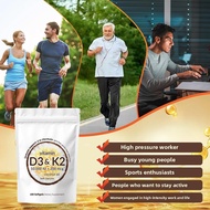 D3+K2 Bone & Heart Capsules - Calcium Absorption Booster - 3000IU Vitamin D