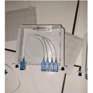 Box Passive Splitter 1:4 Passive Splitter 1x4 Fiber Optic Splitter Mini PLC 1*4 SC UPC FTTH PLC Spli