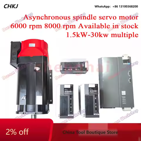 130 spindle servo motor the whole set 2.2KW servo motor & driver 6000 and 8000rpm Rated torque: 14.0