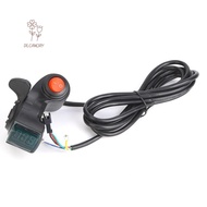 SHOUKEY Scooter Thumb Throttle, LED Black Electric Bike Thumb Throttle, Durable 12V-99V Digital Disp