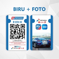 Versi Simple ! Kartu My Pertamina 2 Sisi Gambar bisa Custom | ID Card My pertamina