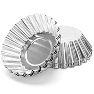 Aluminum Thickened Lace Egg Tart Egg Tart Mold Portuguese Tart Chrysanthemum Cup Coconut Round Egg T