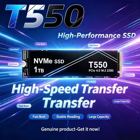 New T550 1TB/2TB/4TB PCIe NVMe Gen Solid State Internal Drives for Gaming Laptops, Computers and PS5