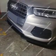 For Audi Q3 MK1 8U 3Pcs Car Front Bumper Lip Spoiler Splitter Diffuser Q3 TFSI TDI SUV 2015-2018 Ret