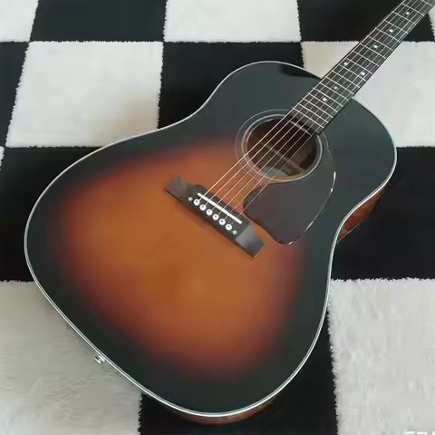 41-inch / Sunset color/G- J-45 Acoustic Guitar//Rosewood fingerboard/6-string acoustic guitar/chrome