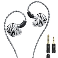 TRN White Tiger In Ear Earphones Hybrid Dual Dynamic Driver + Planar Diaphragm IEM Headphones
