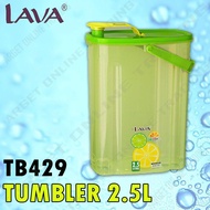 LAVA Plastic Water Bottle Tumbler With Handle 2.5L TB429 & 5L TB529 /Bekas Air Minuman Plastik