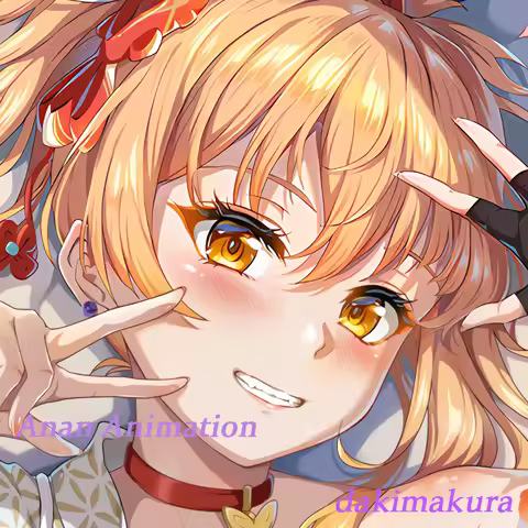 Dakimakura Anime Yoimiya Genshin Impact Double-sided Print Life-size Body Pillow Cover