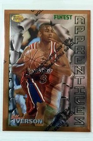 1996 Topps Finest Apprentices w/Coating - Allen Iverson (Philadelphia 76ers) #69 Rookie Card (NBA球員卡