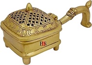 Dhoop Dani Brass with Handle Incense Burner, Brass Loban Dhoop Dhuni Holder, Dhoop Dani, Showpieces,