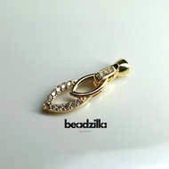 [1pcs] GF340 Gold Filled Bracelet connector Lock Hook