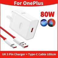 Original OnePlus 80W SUPERVOOC UK Fast Charger+Type‑C Cable Kit For OnePlus 13/13S/13R 12R 11R 10 Pr