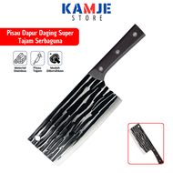 KAMJE Pisau Daging Dapur Super Tajam Bahan Baja Anti Karat Stainless Steel