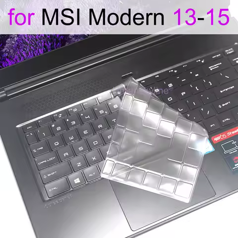 Keyboard Cover for MSI Modern 15 14 13 F13M C12M C7M F1M C13M B12M A10R D13M A10M A10R8 A10SC Clear 