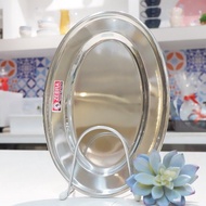 Stainless Steel Plate 304 Oval 18" - 121046 Zebra Thailand premium imported goods