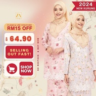 ZOE ARISSA baju raya HAJI 2024 viral Printed Floral Lace Leily kurung klasik style elegant terbaru 2024 corak bunga