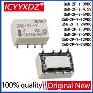 1-5PCS G6K-2F-Y G6K-2P-Y Signal Relays 8PIN For Relay DC 3V 5V 12V 24V G6K-2F-Y5VDC G6K-2F-Y-12VDC G