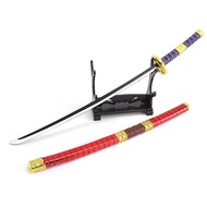 10'' Zoro Samurai Sword Anime Roronoa Shusui/Wado Ichimonji/Kitetsu/Yubashiri Sword Mini Metal Katan