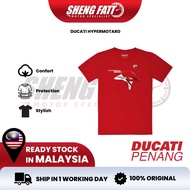 DUCATI HYPERMOTARD SP T-SHIRT  Casual Wear Riding Shirt Baju Motor Cotton Shirt Ducati Official Merchandise