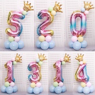 32inch Rainbow Colorful Number Balloon Standing Big Number Birthday