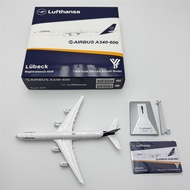 YY Wings YYY Wings Hensa Airlines Standard Coated Metal Aircraft Model A340-600 D-AIHF 1/400
