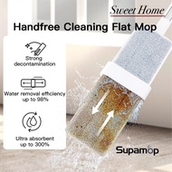 Supamop Handfree Cleaning Flat Mop Rotatable Flat Mop Wet and Dry Dual-Use Household Floor Ceiling Glass Cleaning Tool
