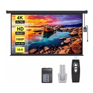 169Home-use projector screen with remote control, electric, high-definition100Inch4k The screen auto