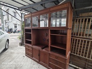 紅木實木玻璃展示櫃 二手新淨