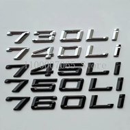 Old Numbers Letters 730Li 740Li 745Li 750Li 760Li 740iL 750iL 740Ld ABS Emblem for 7 Series Car Trun