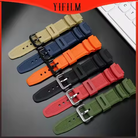 Rubber Strap For AE-1500 Ae-1500wh AE-1500WHX Resin Silicone Watch Bracelet Durable Watchband Access