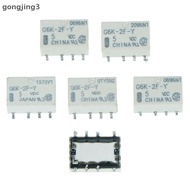 gongjing3 5pcs dc 5v smd g6k-2f-y signal relay 8pin for omron relay  th
