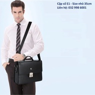 bag Men's Office Leather, Small Office Handbag E1 daihoidang