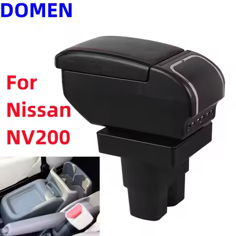 Car Center Console Armrests Storage Box for Nissan NV200 evalia armrest box With USB interface 2019 